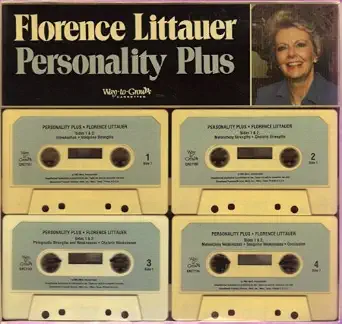 Vintage Personality Plus audio cassette series by Florence Littauer, illustrating the teaching resources that accompanied her seminars before digital media.
